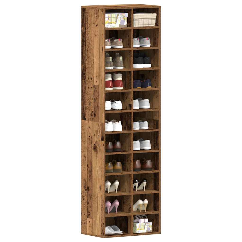 Schuhschrank 54X34X183 Cm Holzwerkstoff