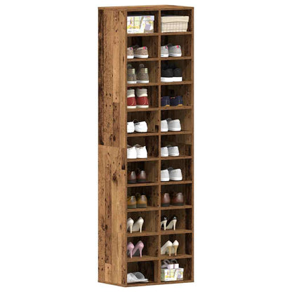 Schuhschrank 54X34X183 Cm Holzwerkstoff