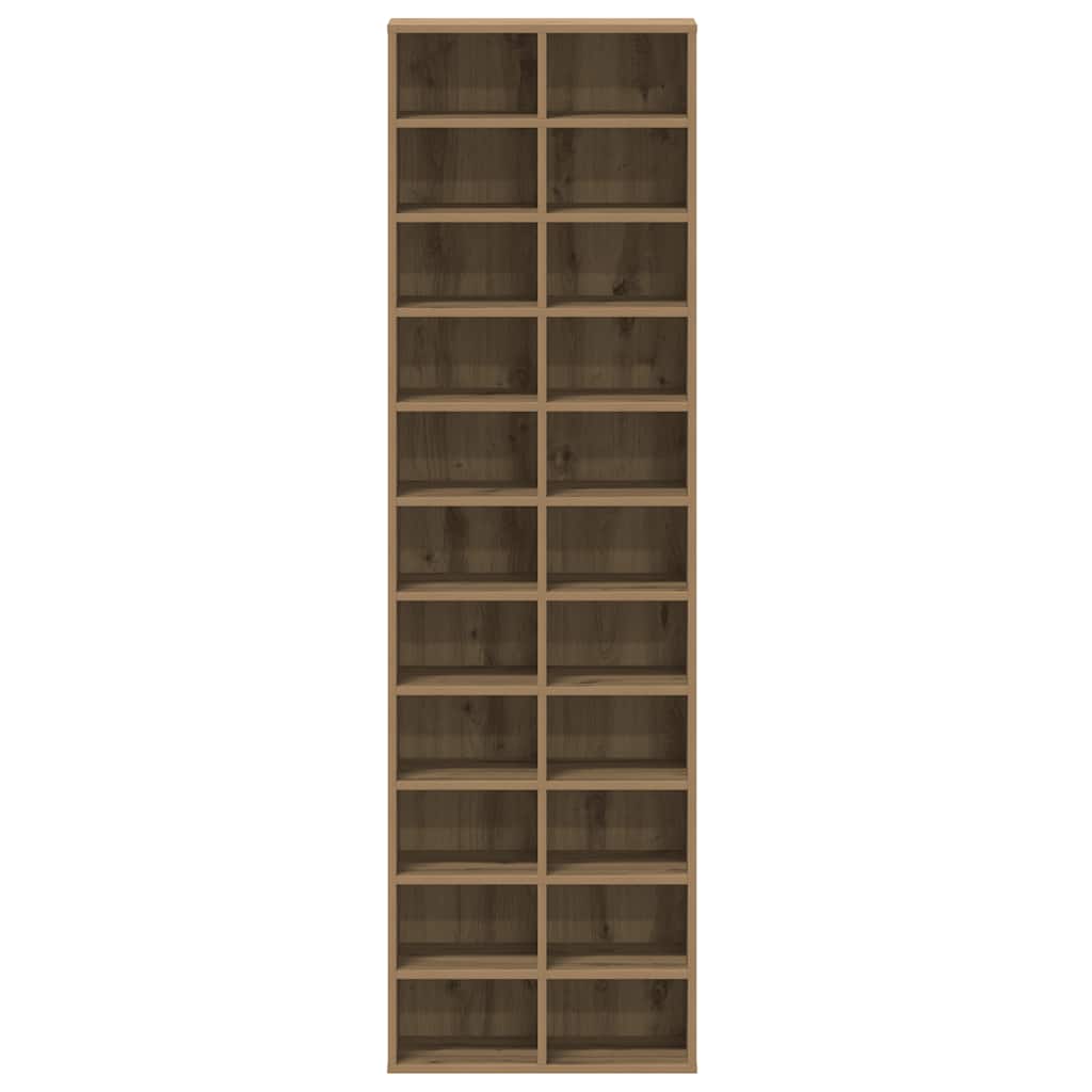 Schuhschrank Weiß 54x34x183 cm Holzwerkstoff