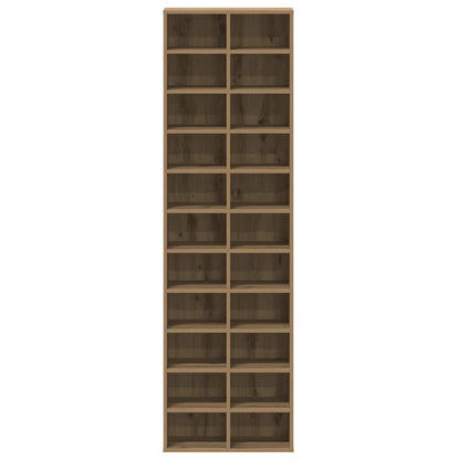 Schuhschrank Weiß 54x34x183 cm Holzwerkstoff