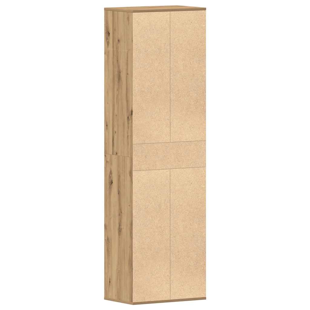 Schuhschrank Weiß 54x34x183 cm Holzwerkstoff