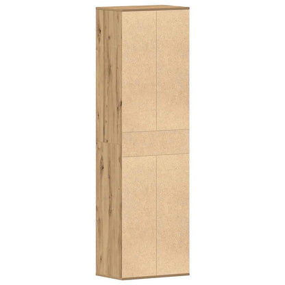 Schuhschrank Weiß 54x34x183 cm Holzwerkstoff