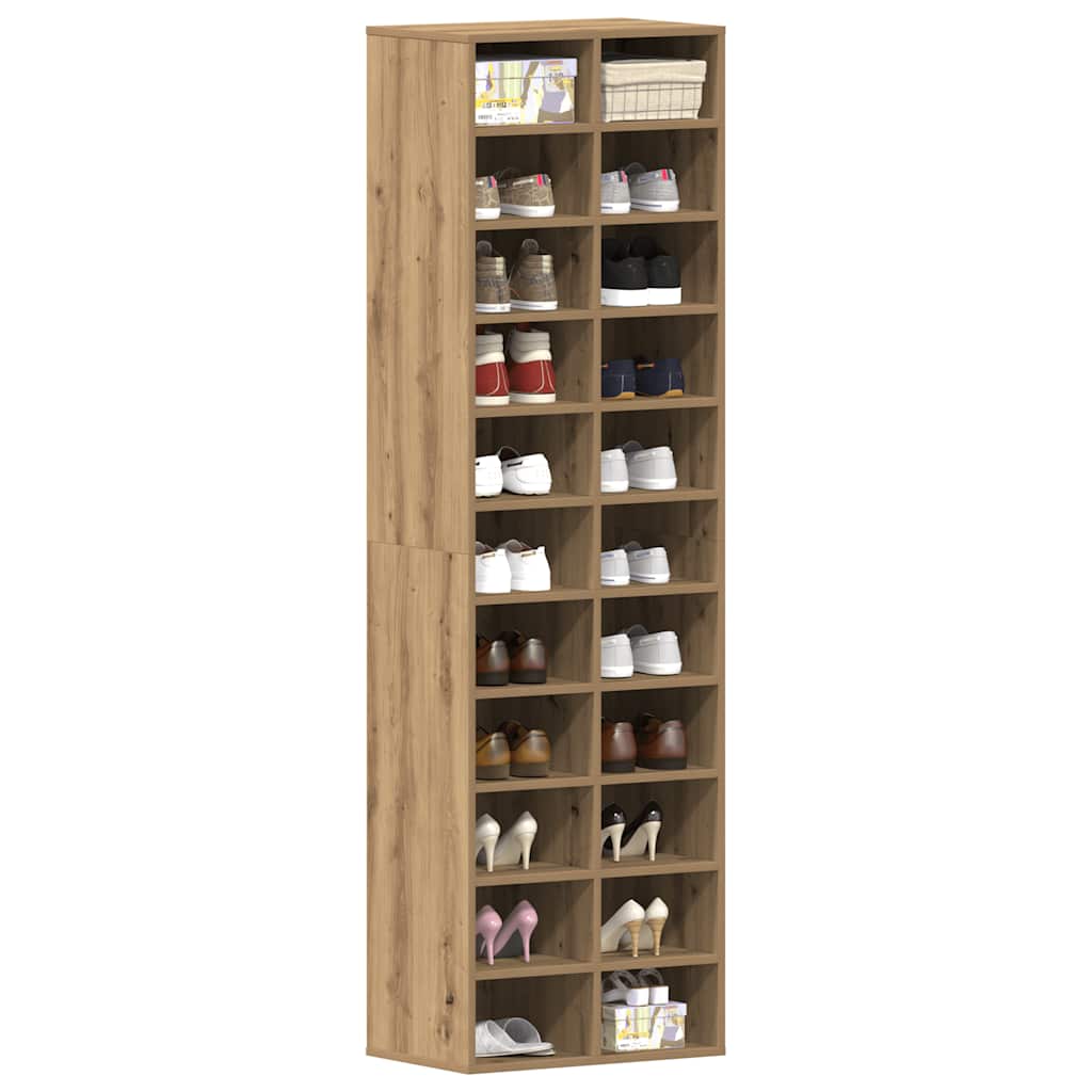Schuhschrank 54X34X183 Cm Holzwerkstoff
