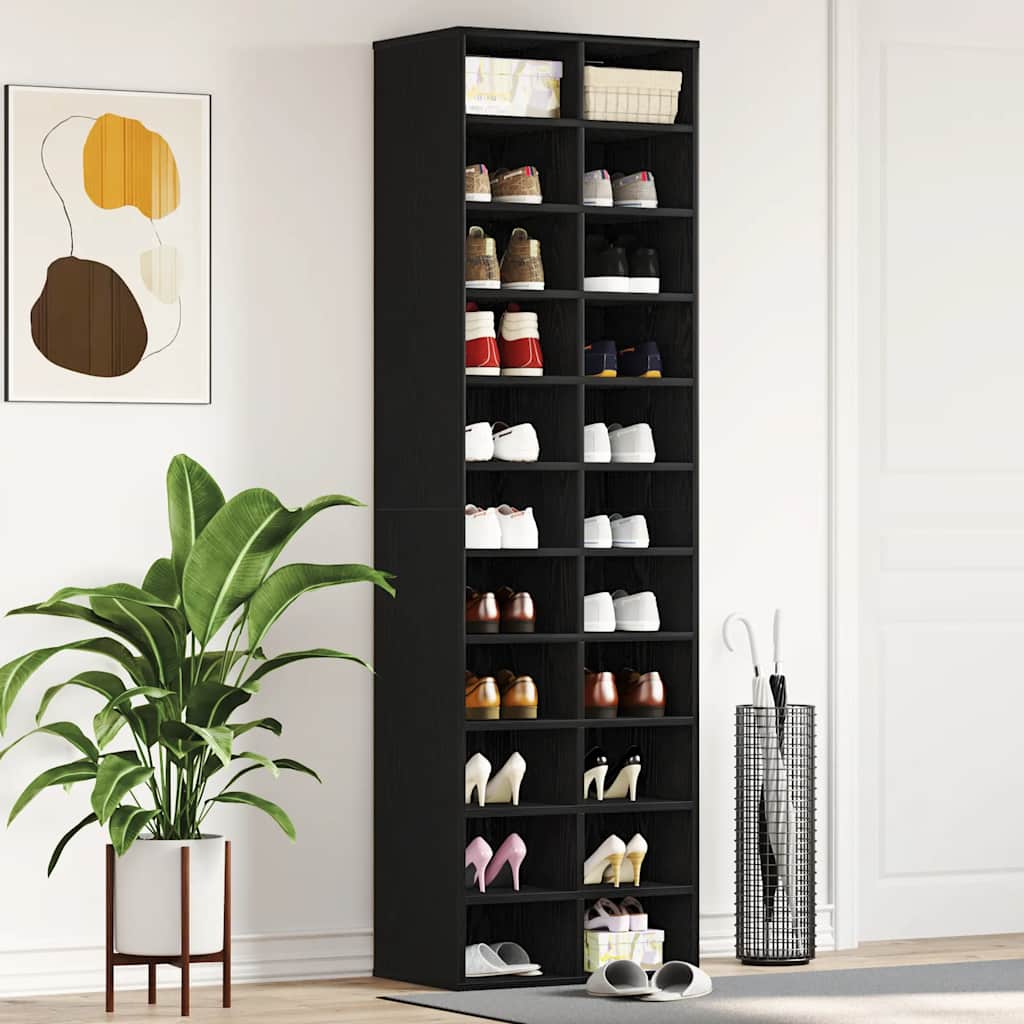 Schuhschrank 54X34X183 Cm Holzwerkstoff