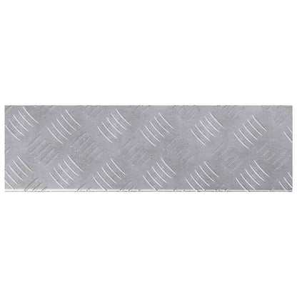 Treppe Tritt Halbmond 5 pcs Silber 60 x 18 cm Aluminium