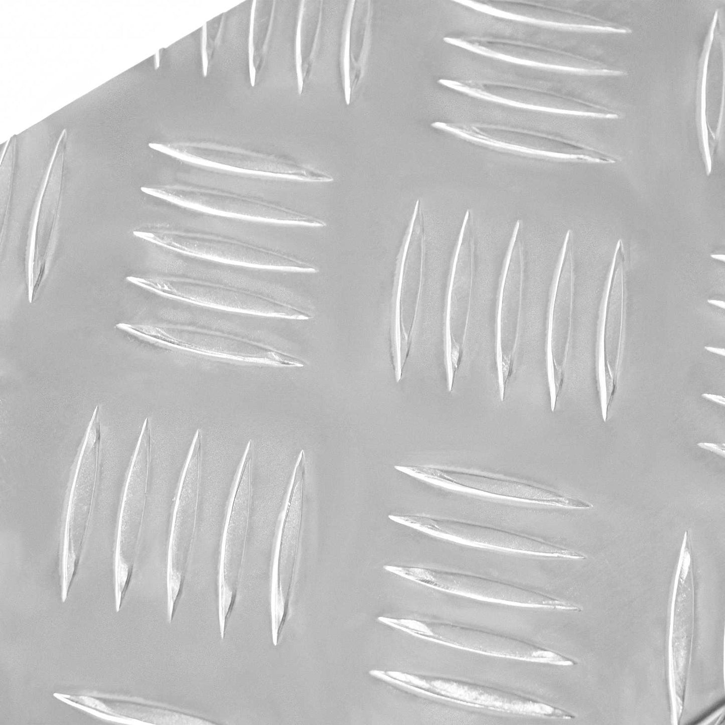 Treppe Tritt Halbmond 5 pcs Silber 60 x 18 cm Aluminium