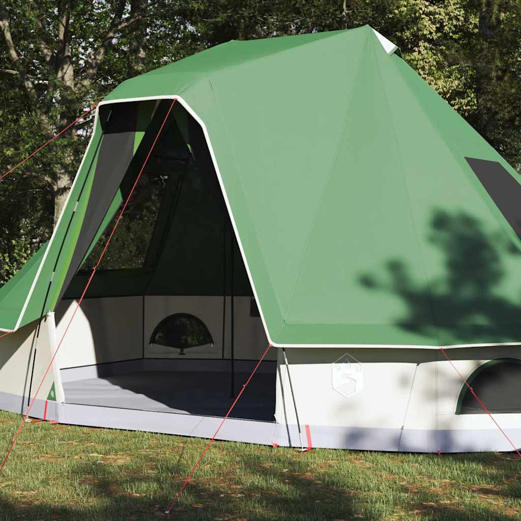 Tipi Zelt mit Dach Grau und Orange 680 x 430 x 270 cm Taft