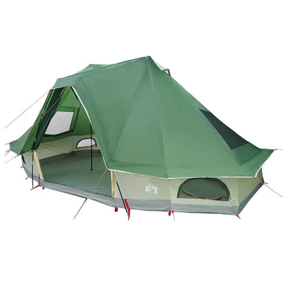 Tipi Zelt mit Dach Grau und Orange 680 x 430 x 270 cm Taft