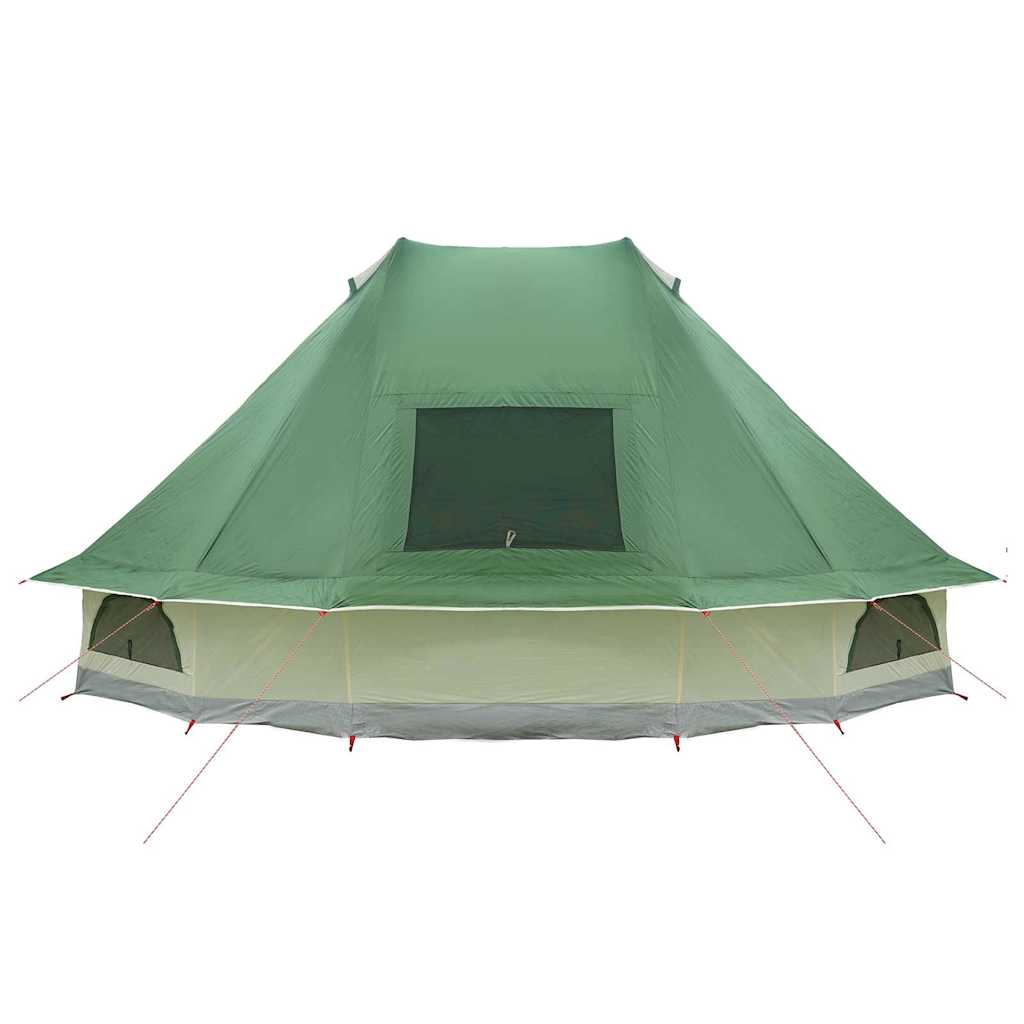 Tipi Zelt mit Dach Grau und Orange 680 x 430 x 270 cm Taft