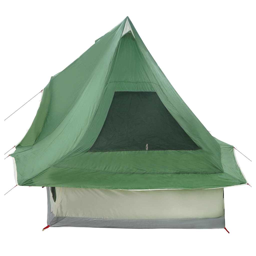 Tipi Zelt mit Dach Grau und Orange 680 x 430 x 270 cm Taft