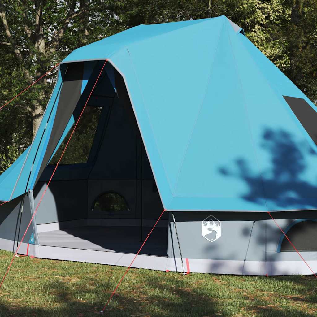 Tipi Zelt mit Dach Grau und Orange 680 x 430 x 270 cm Taft