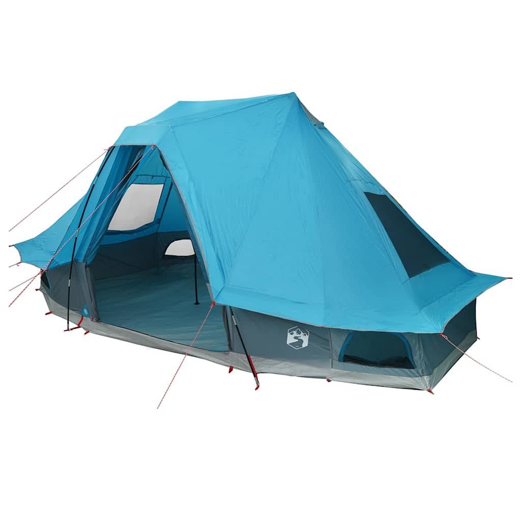 Tipi Zelt mit Dach Grau und Orange 680 x 430 x 270 cm Taft