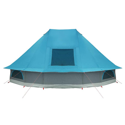 Tipi Zelt mit Dach Grau und Orange 680 x 430 x 270 cm Taft