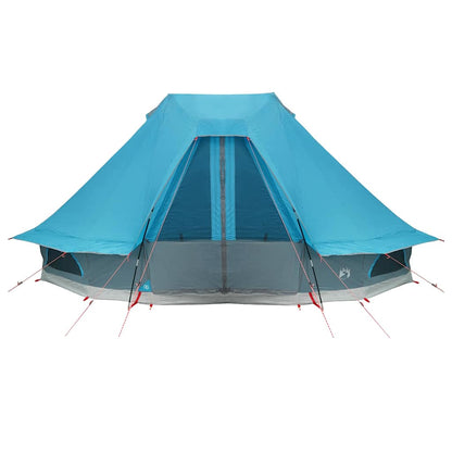 Tipi Zelt mit Dach Grau und Orange 680 x 430 x 270 cm Taft