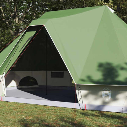 Tipi Zelt mit Dach Grau und Orange 680 x 430 x 270 cm Taft