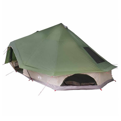 Tipi Zelt mit Dach Grau und Orange 680 x 430 x 270 cm Taft