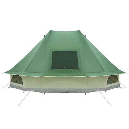 Tipi Zelt mit Dach Grau und Orange 680 x 430 x 270 cm Taft