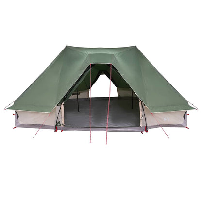 Tipi Zelt mit Dach Grau und Orange 680 x 430 x 270 cm Taft