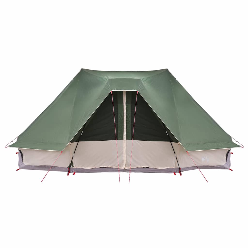 Tipi Zelt mit Dach Grau und Orange 680 x 430 x 270 cm Taft