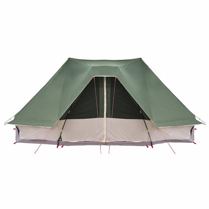 Tipi Zelt mit Dach Grau und Orange 680 x 430 x 270 cm Taft