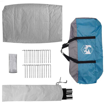 Tipi Zelt mit Dach Grau und Orange 680 x 430 x 270 cm Taft