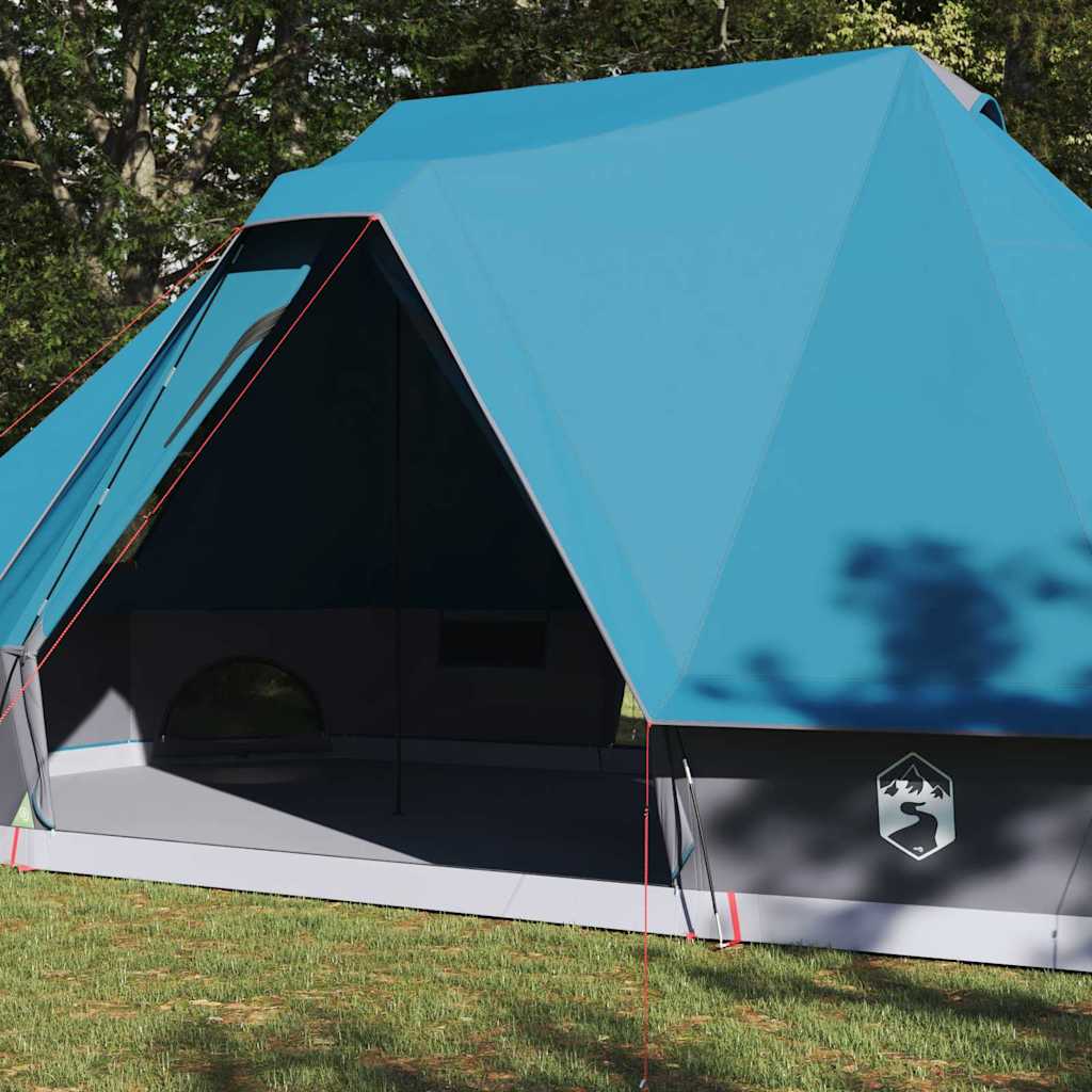 Tipi Zelt mit Dach Grau und Orange 680 x 430 x 270 cm Taft