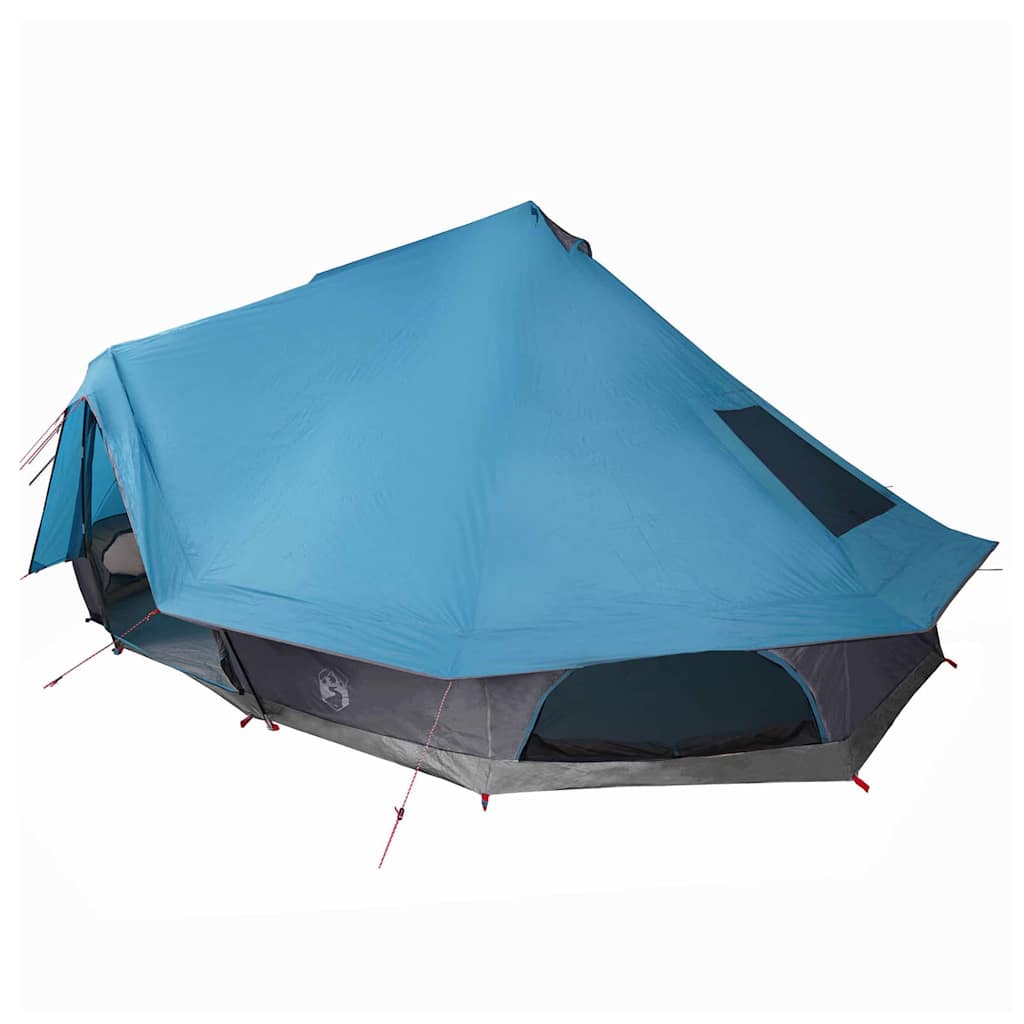 Tipi Zelt mit Dach Grau und Orange 680 x 430 x 270 cm Taft