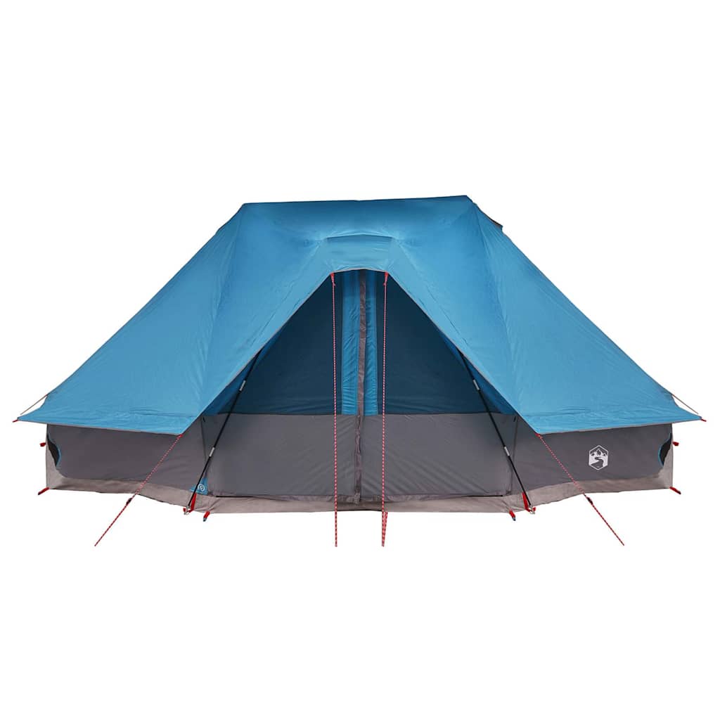 Tipi Zelt mit Dach Grau und Orange 680 x 430 x 270 cm Taft