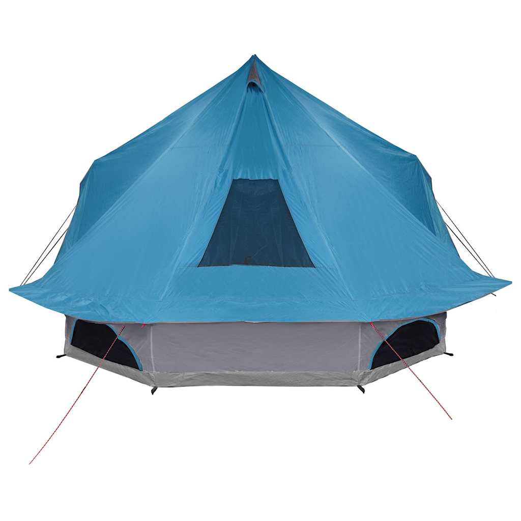 Tipi Zelt mit Dach Grau und Orange 680 x 430 x 270 cm Taft