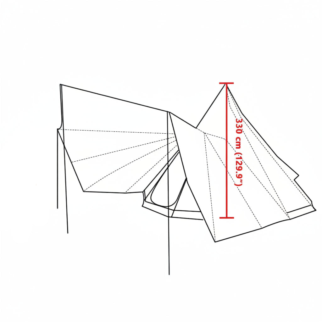 Tipi Zelt Mit Dach 510 X 690 X 330 Cm Taft