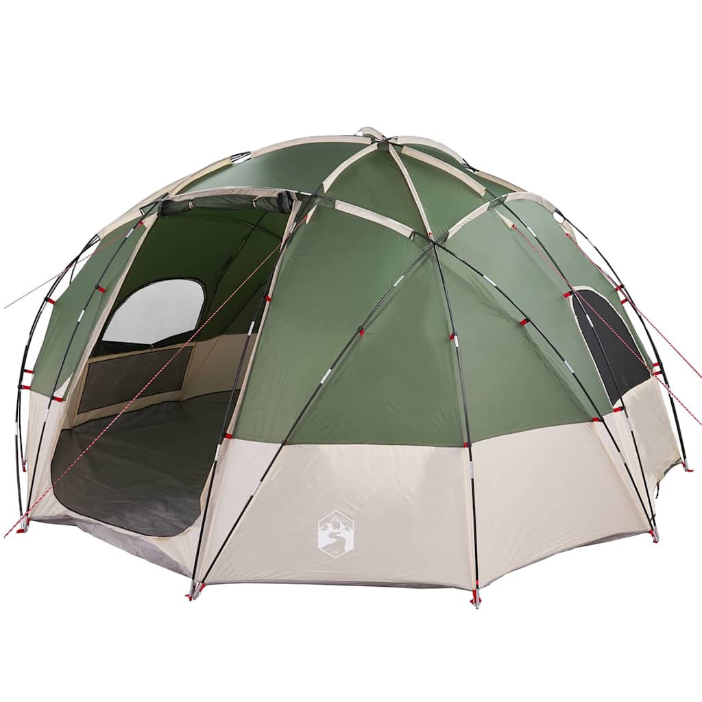 Kuppelzelt mit Dach Grau und Orange 475 x 475 x 235 cm Taft