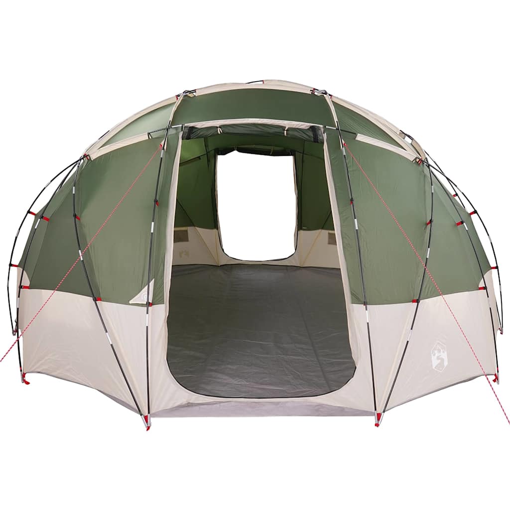 Kuppelzelt mit Dach Grau und Orange 475 x 475 x 235 cm Taft