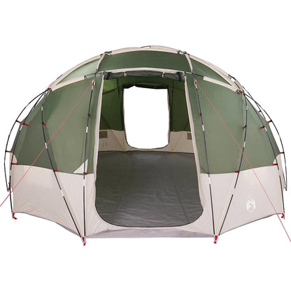 Kuppelzelt mit Dach Grau und Orange 475 x 475 x 235 cm Taft