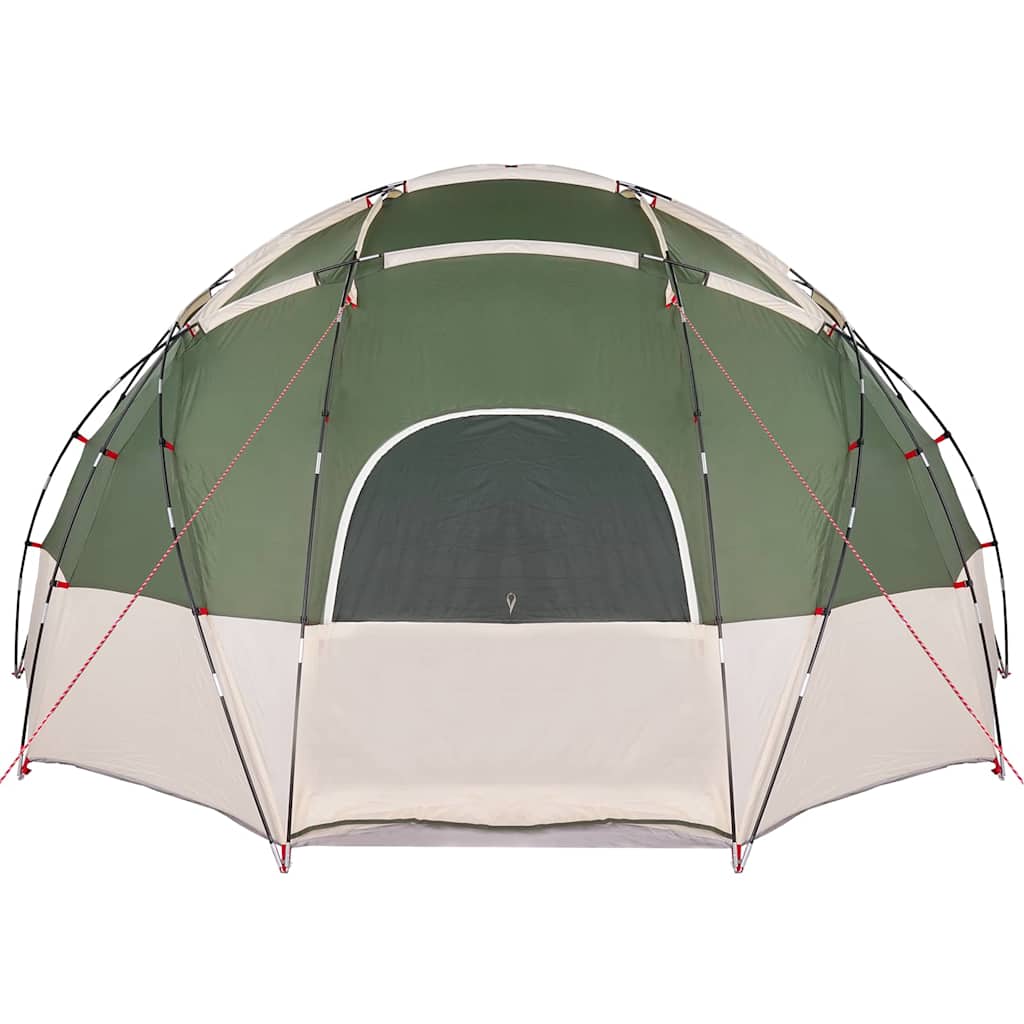 Kuppelzelt mit Dach Grau und Orange 475 x 475 x 235 cm Taft