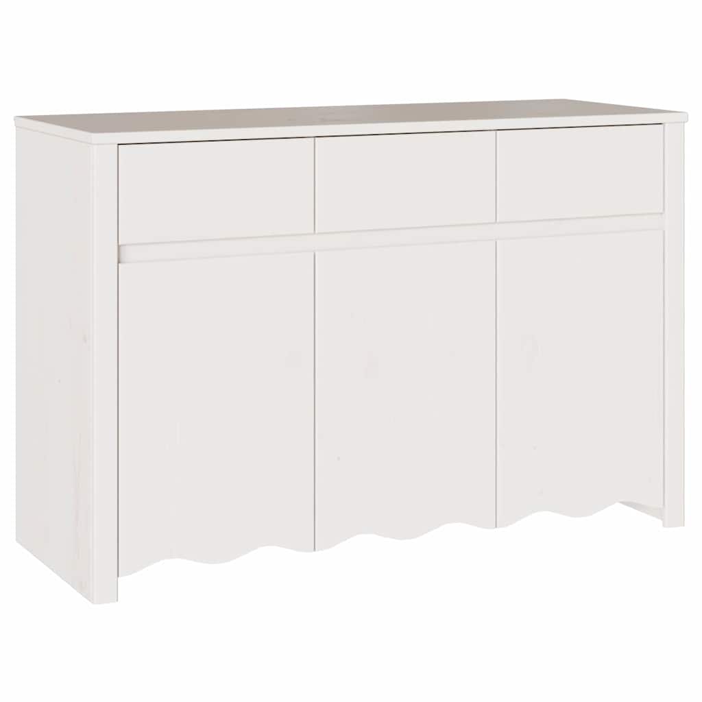 Sideboard Drammen 114 X 43 X 75,5 Cm Massivholz Kiefer