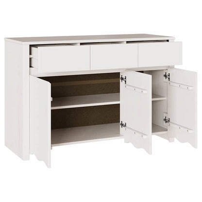 Sideboard Drammen 114 X 43 X 75,5 Cm Massivholz Kiefer