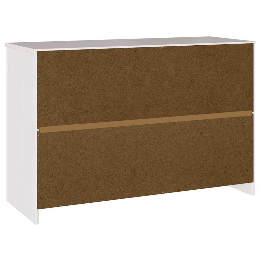 Sideboard Drammen 114 X 43 X 75,5 Cm Massivholz Kiefer
