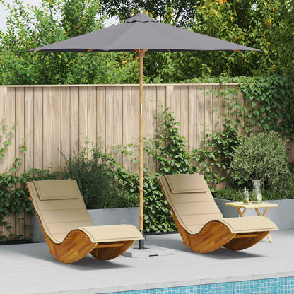 Garten-Sonnenschirm Ø 270 X 260 Cm Bambus
