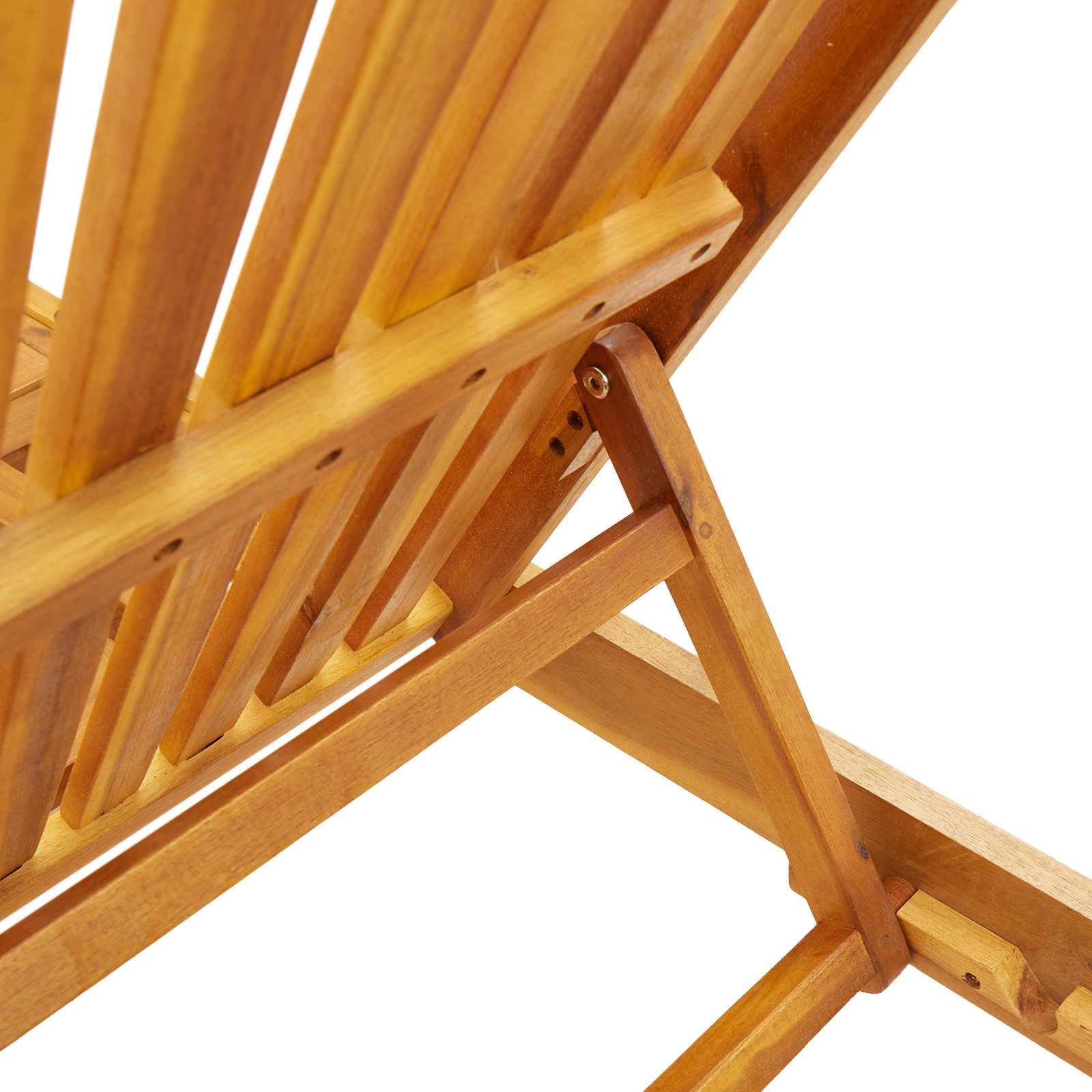 Sonnenliege mit Tisch Massivholz Akazie