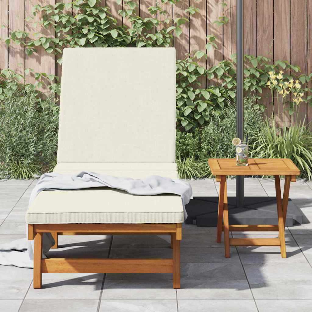 Sonnenliege mit Tisch Massivholz Akazie