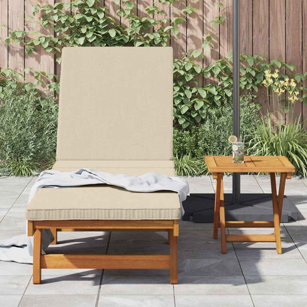 Sonnenliege mit Tisch Massivholz Akazie