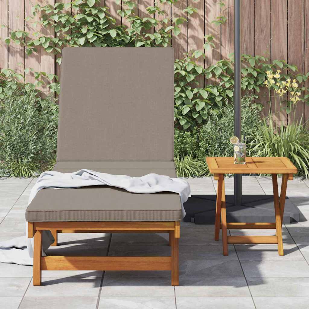 Sonnenliege mit Tisch Massivholz Akazie