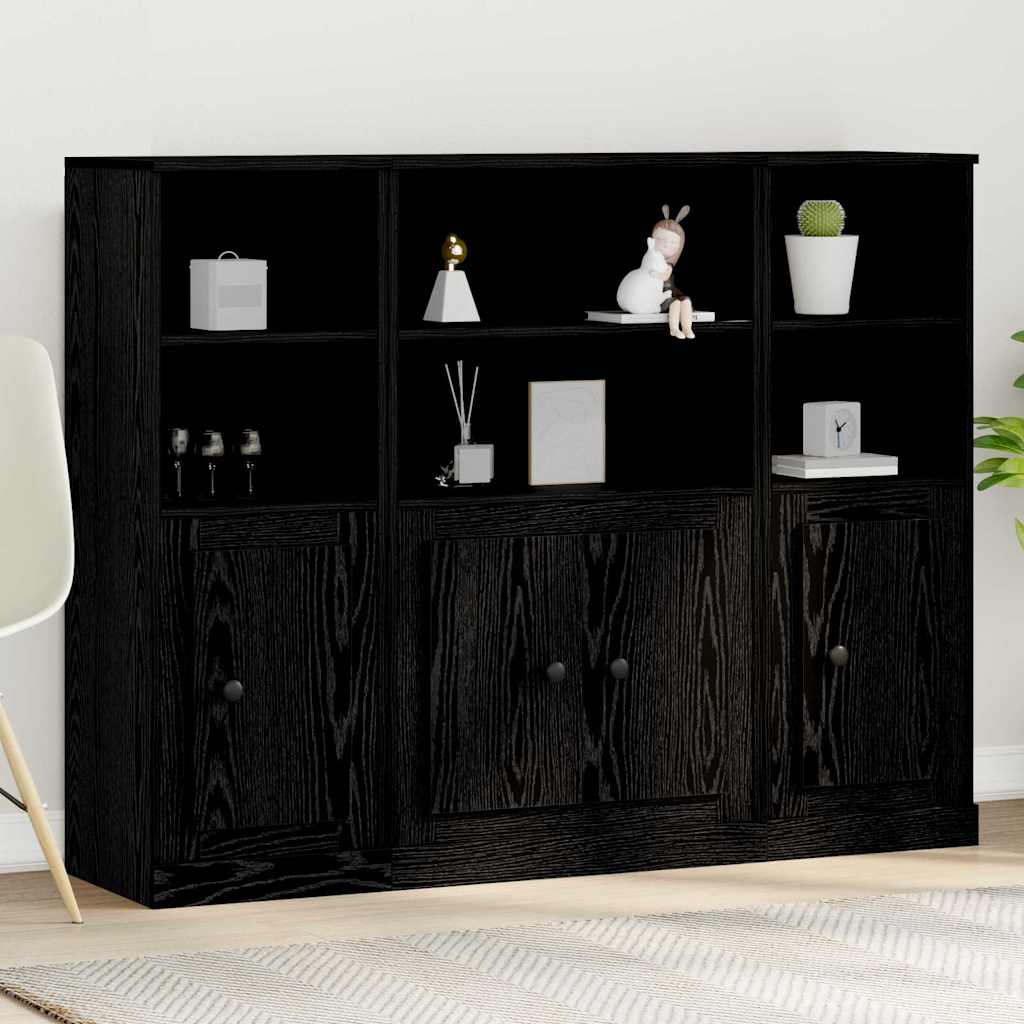 Highboards 3 Stk. Sonoma-Eiche Holzwerkstoff