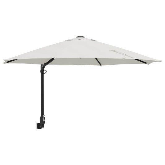 Garten-Sonnenschirm Sand 248 x 248 x 148 cm Polyester und Stahl
