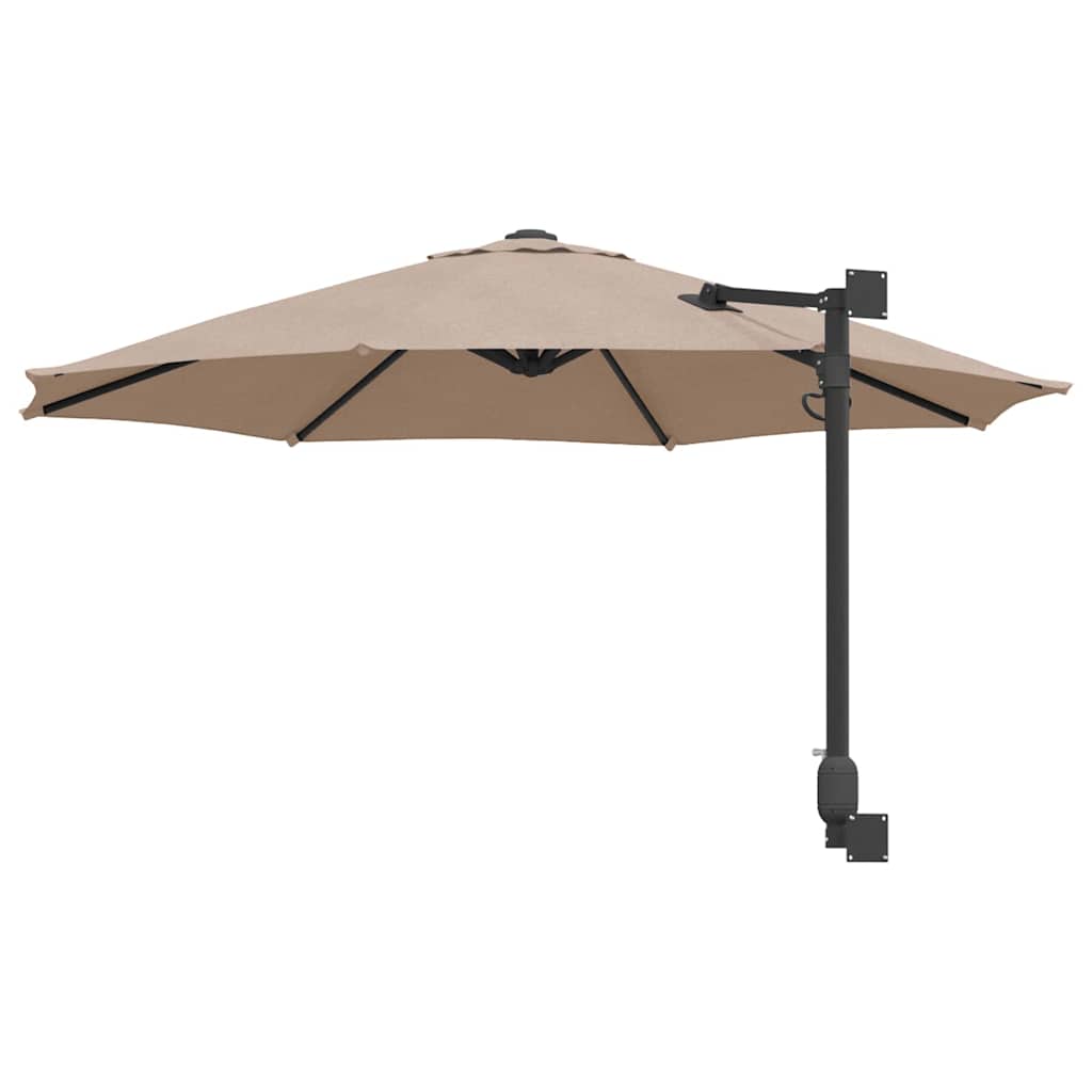 Garten-Sonnenschirm Sand 248 x 248 x 148 cm Polyester und Stahl