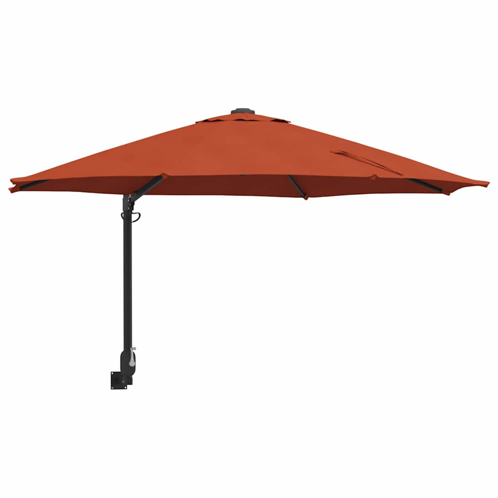 Garten-Sonnenschirm Sand 248 x 248 x 148 cm Polyester und Stahl