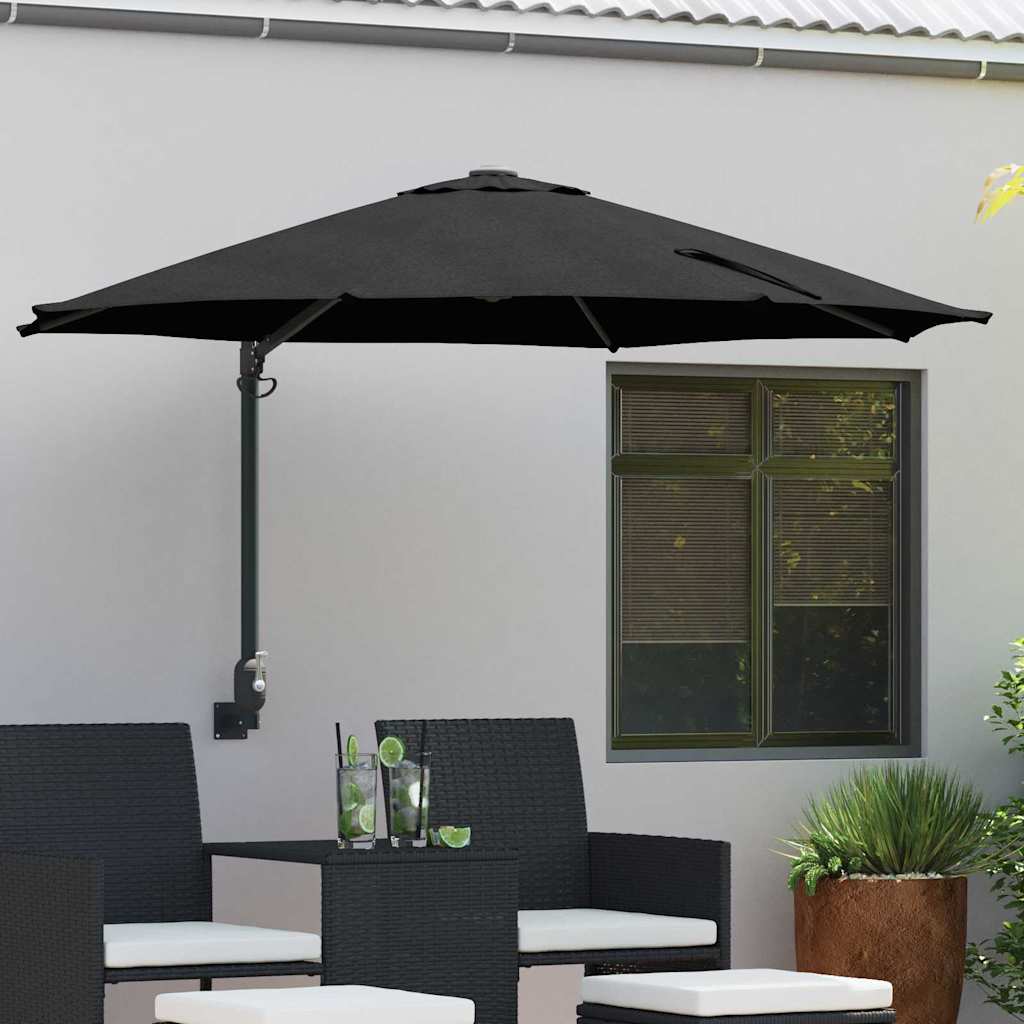 Garten-Sonnenschirm Sand 248 x 248 x 148 cm Polyester und Stahl