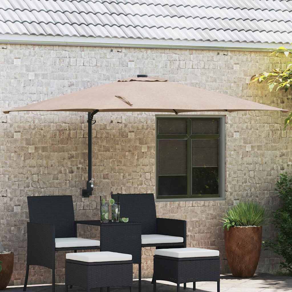 Garten-Sonnenschirm Sand 248,5 x 247,5 x 160 cm