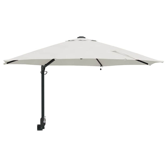 Garten-Sonnenschirm Sand 248 x 248 x 148 cm Polyester und Stahl