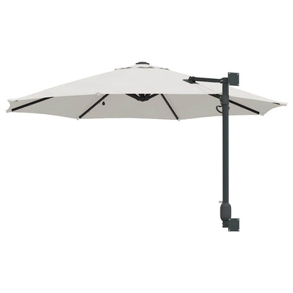 Garten-Sonnenschirm Sand 248 x 248 x 148 cm Polyester und Stahl